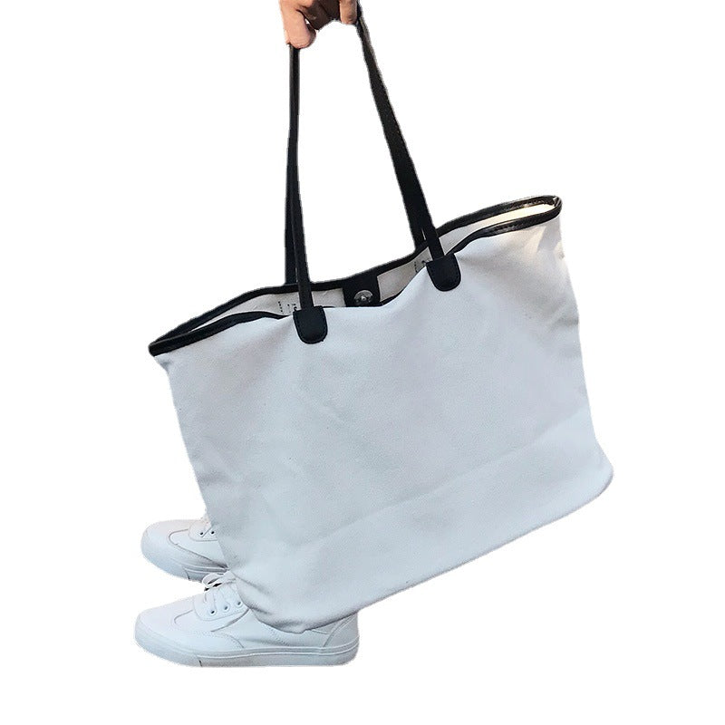 Chic Korean-Style Canvas Bag – Elegant, Spacious & Everyday Ready