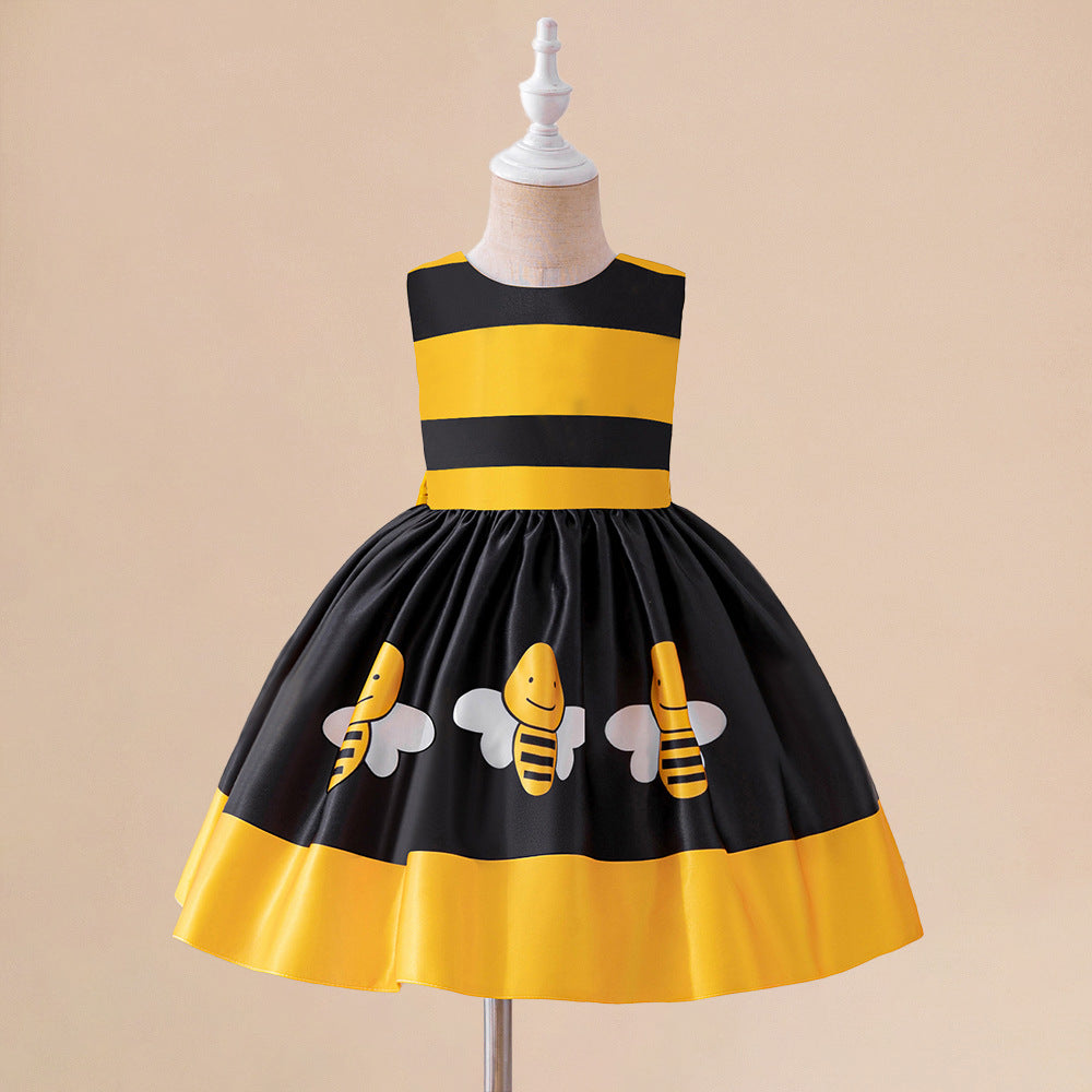 New little bee animal costume halloween children's cosplay costume girls stage performance party dress