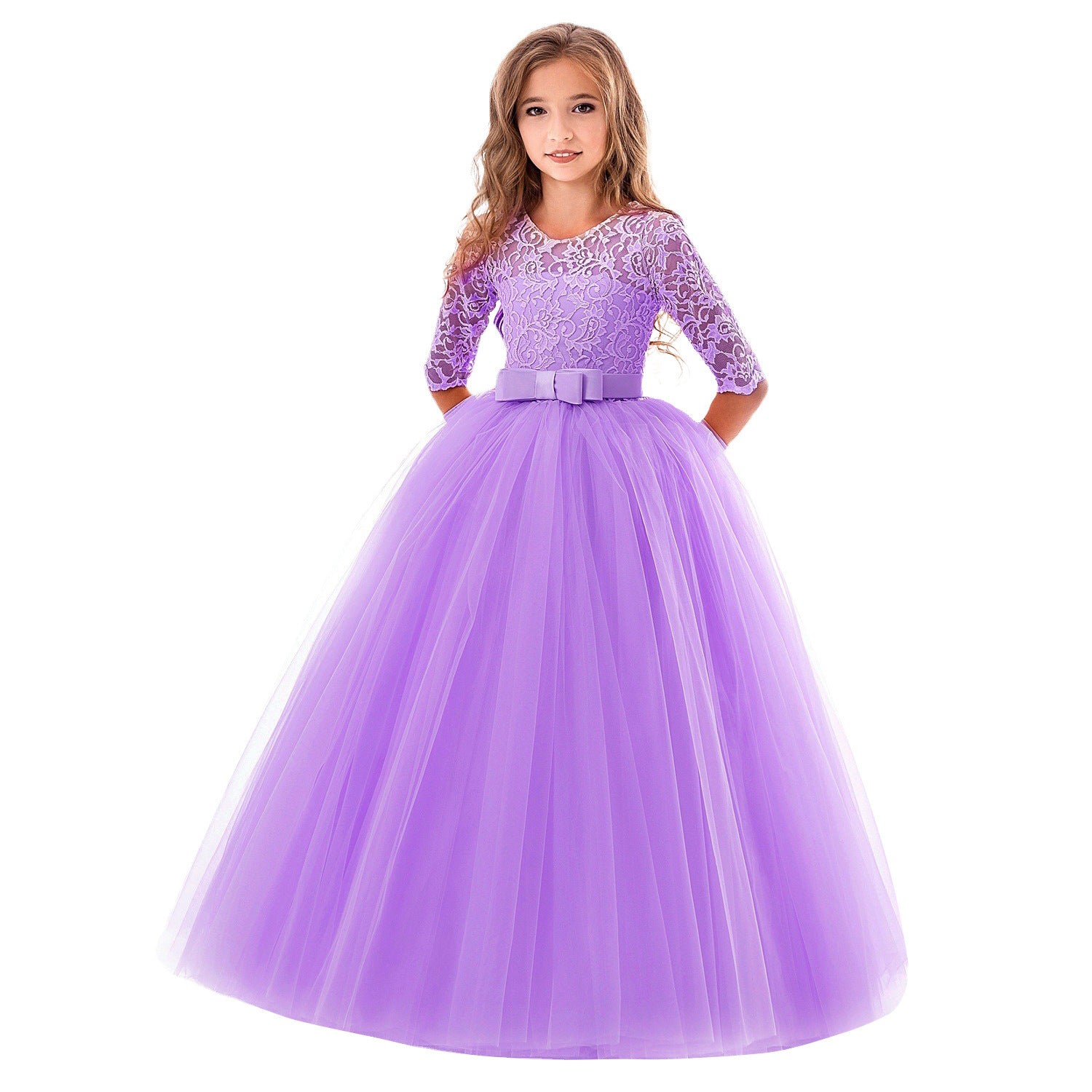 Bow puffy princess dress