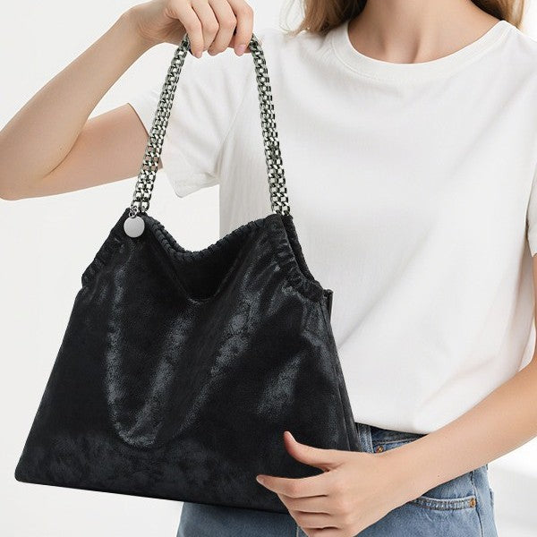 Europe, America 2025 new summer cross-border foreign trade chain bag retro fashion folding women's shoulder bag crossbody bag bag