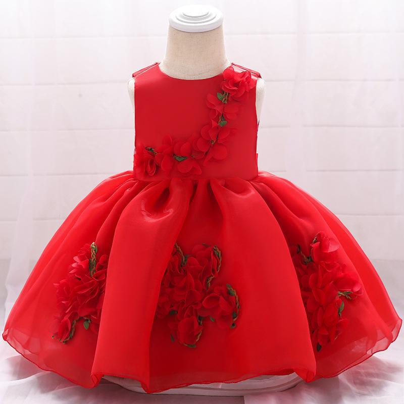 2023 New Children's Princess Dress Troupe Dress Baby Birthday Full Moon Baby Dress Girls Performance Dress Children's Dress