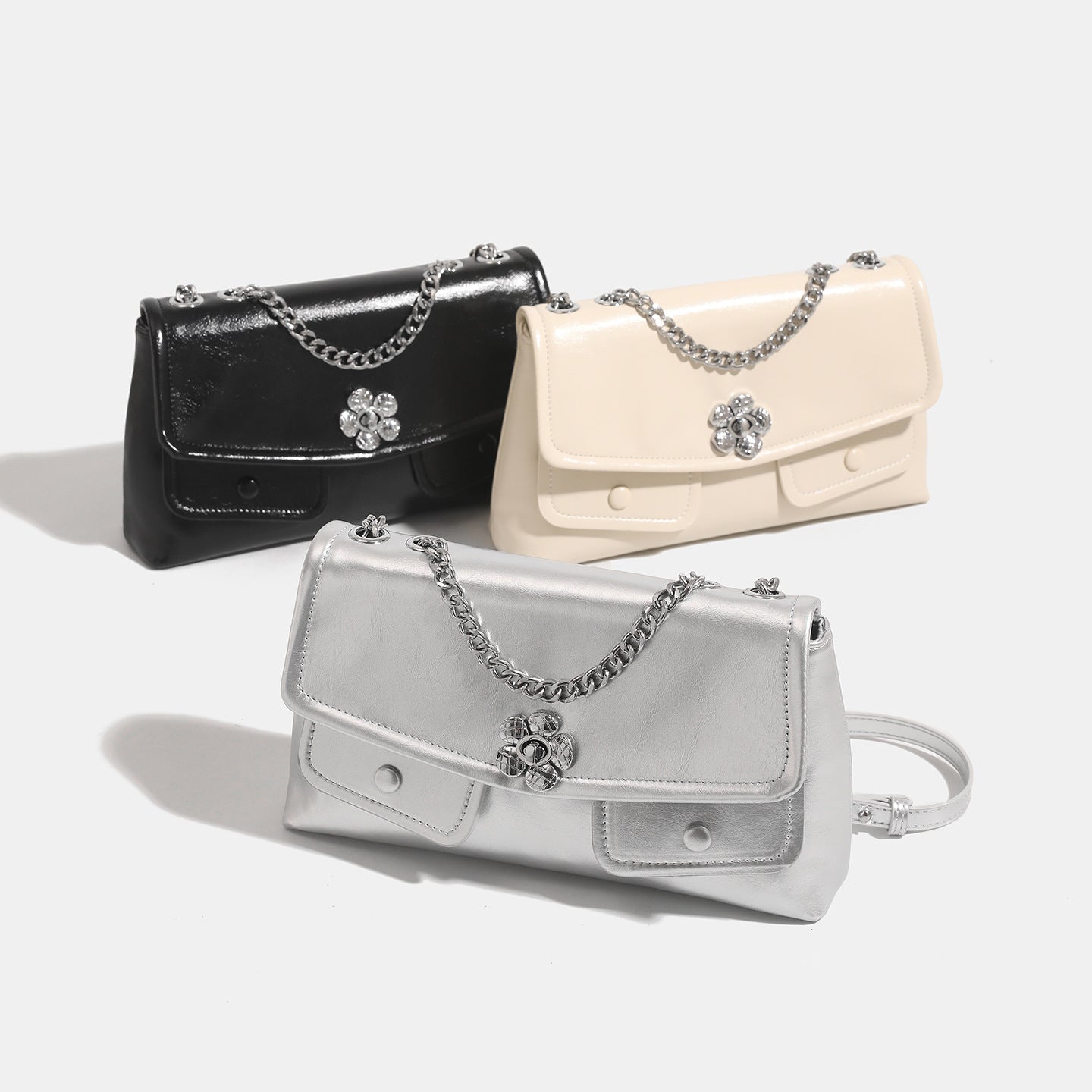 Bag Women's 2025 Autumn and Winter New Fashion Crossbody Underarm Women's Bag Feeling Retro Shoulder Mailman Bag Rhombus Chain Bag