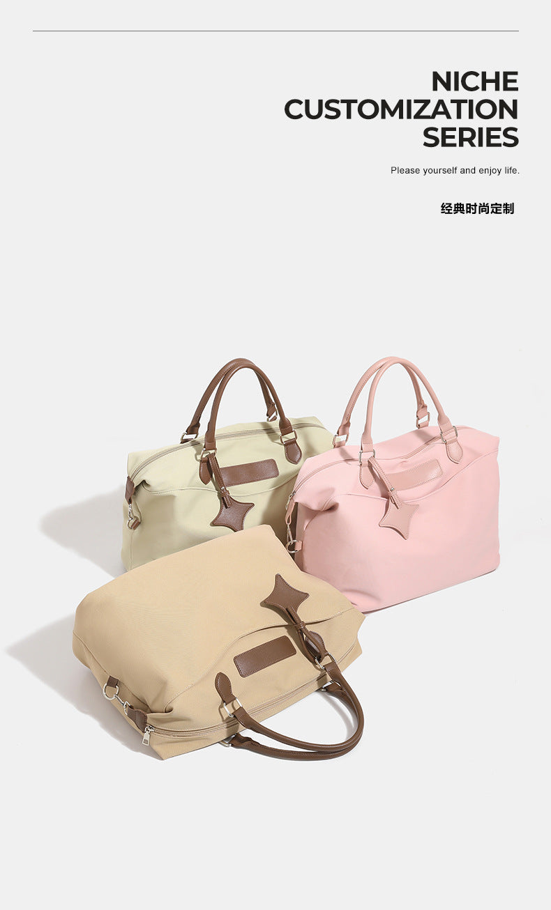 2025 new cross-border men's and women's fashion high-end handbag versatile commuter cloth bag shoulder bag messenger bag portable