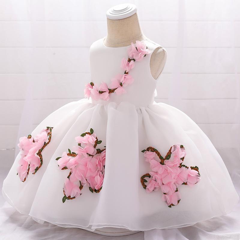 2023 New Children's Princess Dress Troupe Dress Baby Birthday Full Moon Baby Dress Girls Performance Dress Children's Dress