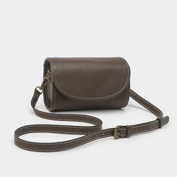 Retro Cylindrical Crossbody Bag – Stylish & Casual