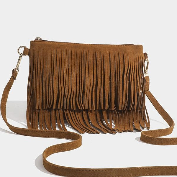 Matte Tassel Saddle Bag – Retro & Stylish