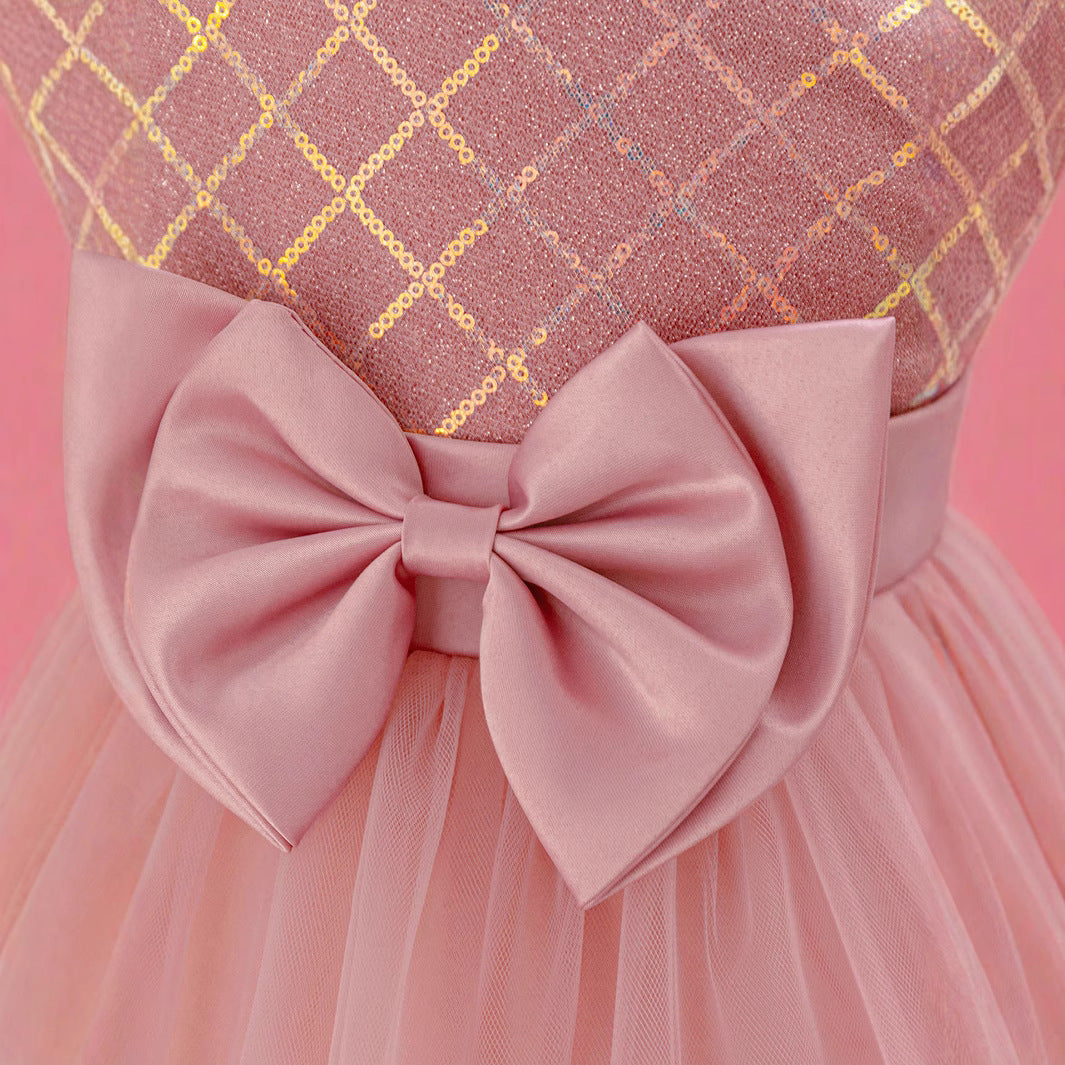 Children's dress baby girl year old princess dress flower girl wedding dress fluffy skirt European and American foreign trade wholesale cake dress