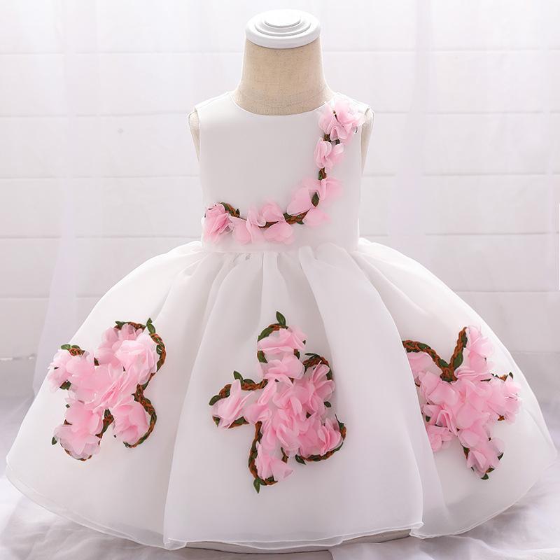 2023 New Children's Princess Dress Troupe Dress Baby Birthday Full Moon Baby Dress Girls Performance Dress Children's Dress
