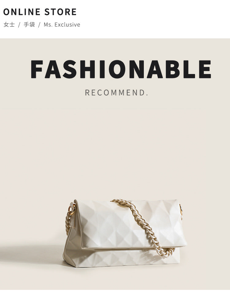 Women's Trendy Geometric Soft Leather Shoulder Bag