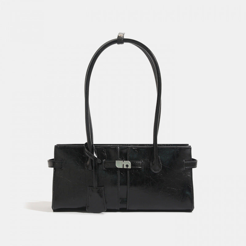 Niche design baguette armpit bag women's 2025 new versatile commuter handbag high-end large-capacity shoulder bag