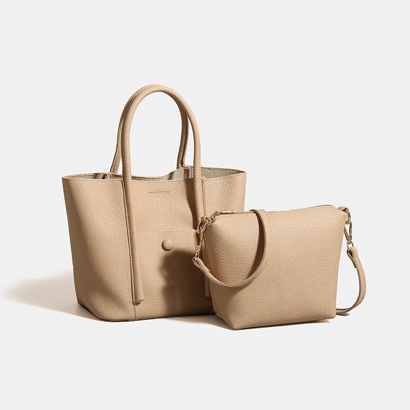 Women's bag 2025 fashion new texture foreign gas mother bag tote bag retro Korean version crossbody shoulder handbag