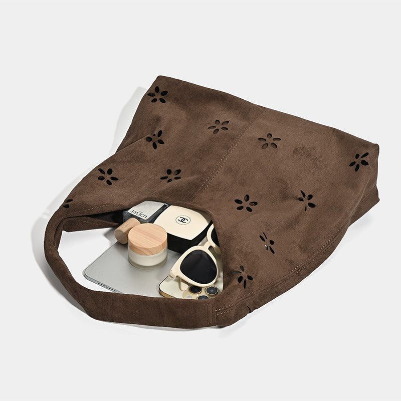 2025 autumn and winter new bag women's casual printed shoulder bag women's commuting underarm bag tote bag