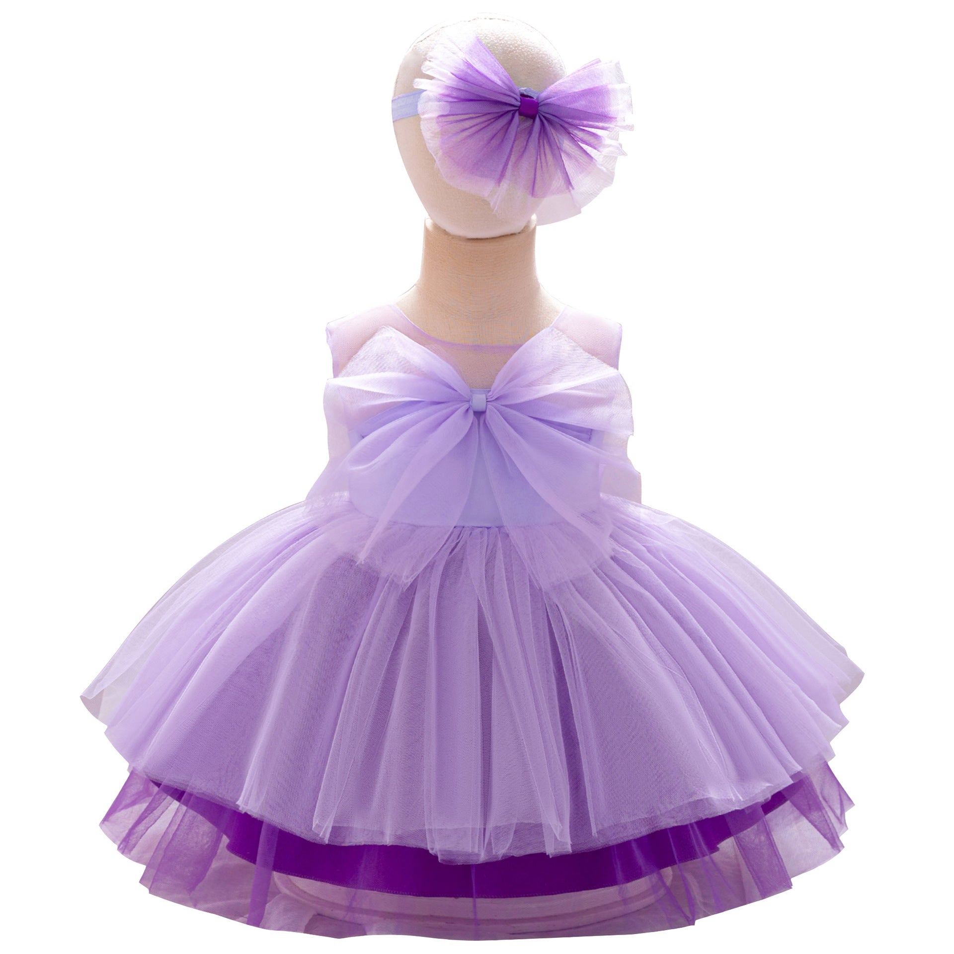 Cross-border one-year-old dress girls' dress children's princess dress mesh tutu dress flower girl dress performance dress