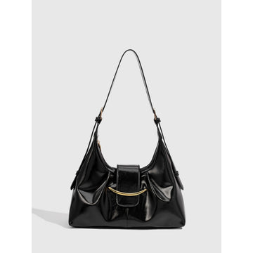 Premium single shoulder armpit bag women 2025 retro texture large capacity women's bag niche light luxury tote bag