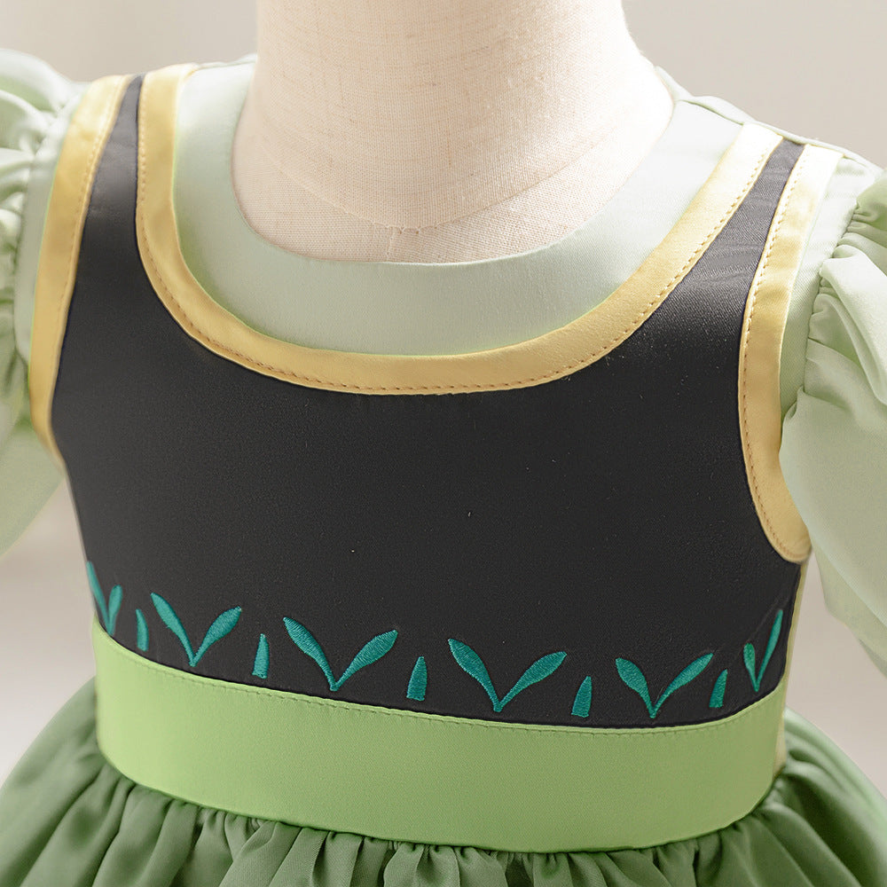 AliExpress Infant One Year Old Baby Dress Girls Embroidered Fluffy Sleeve Dress Little Girl Birthday Princess Dress