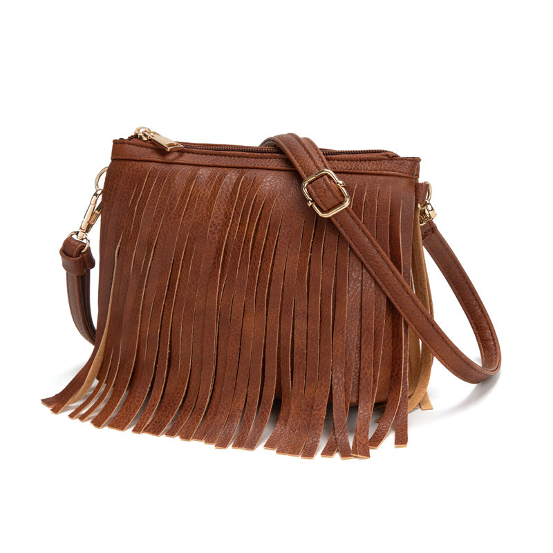 Fringe Shoulder Bag – Retro & Versatile