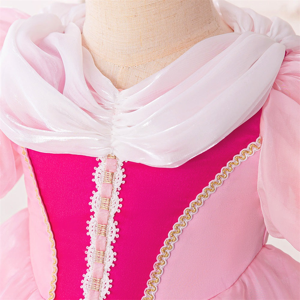 Amazon's new Ailuo princess dress girls' Frozen puffy dress skirt children's birthday party dress