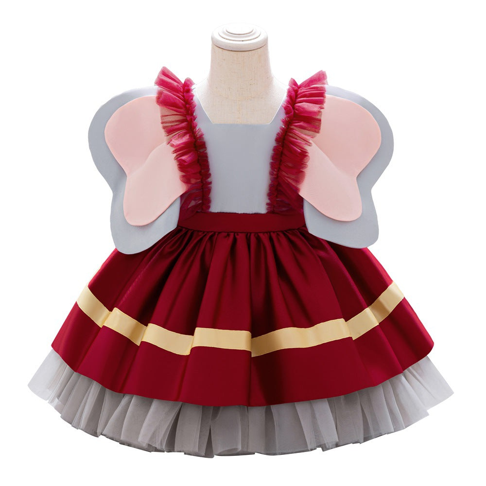 Cross-border infant girl dress cosplay Dumbo splicing lolita princess dress baby dress