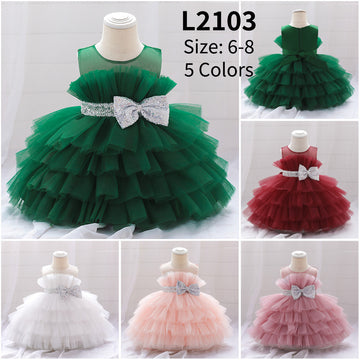 2023 new girls dress skirt cute bow strap mesh tutu summer baby girl birthday dress