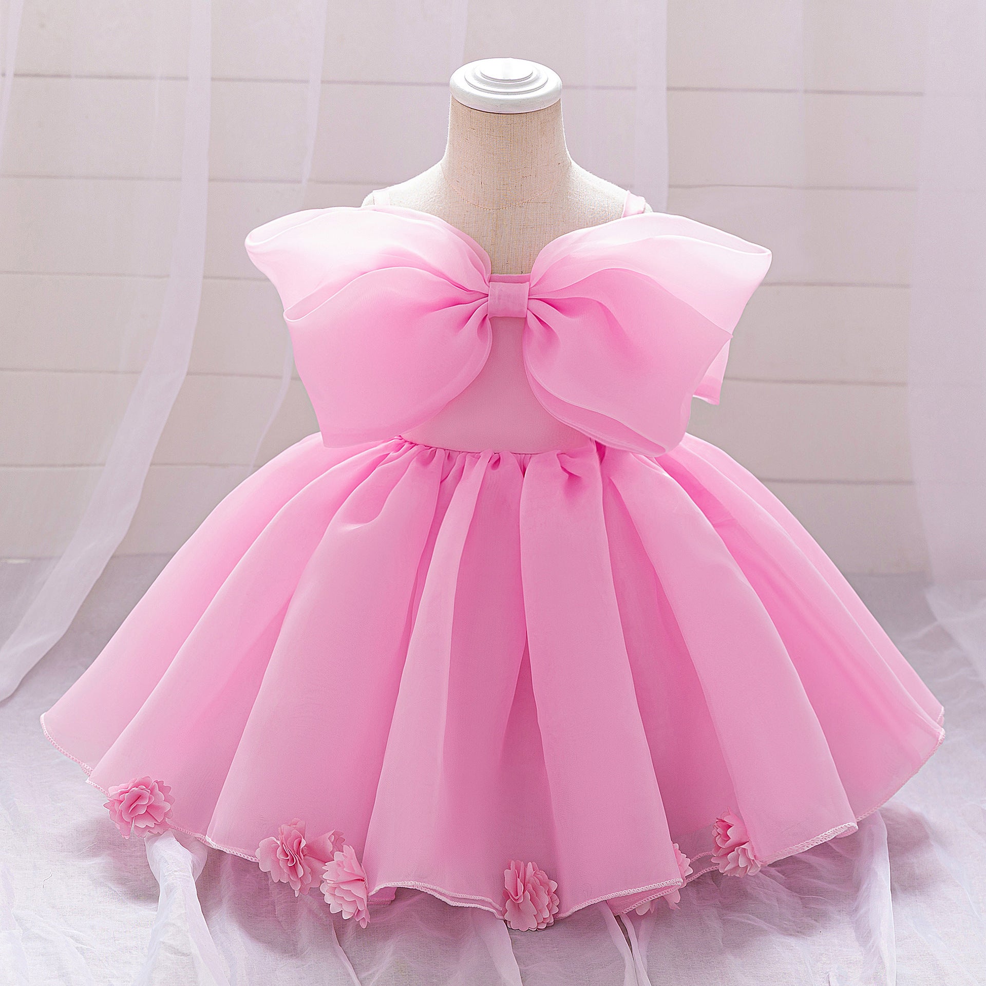 Baby baby princess dress tutu skirt year old baby baby girl dress flower girl wedding dress performance dress
