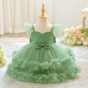 New cross-border children's performance dress, lace princess dress, festive tutu skirt, gauze skirt, one-year-old dress dress, performance dress