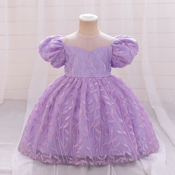 Infant Embroidered Princess Dress Girls Dress Fluffy Wedding Dress Piano Performance Dress Flower Boy Host Walk Show Dress