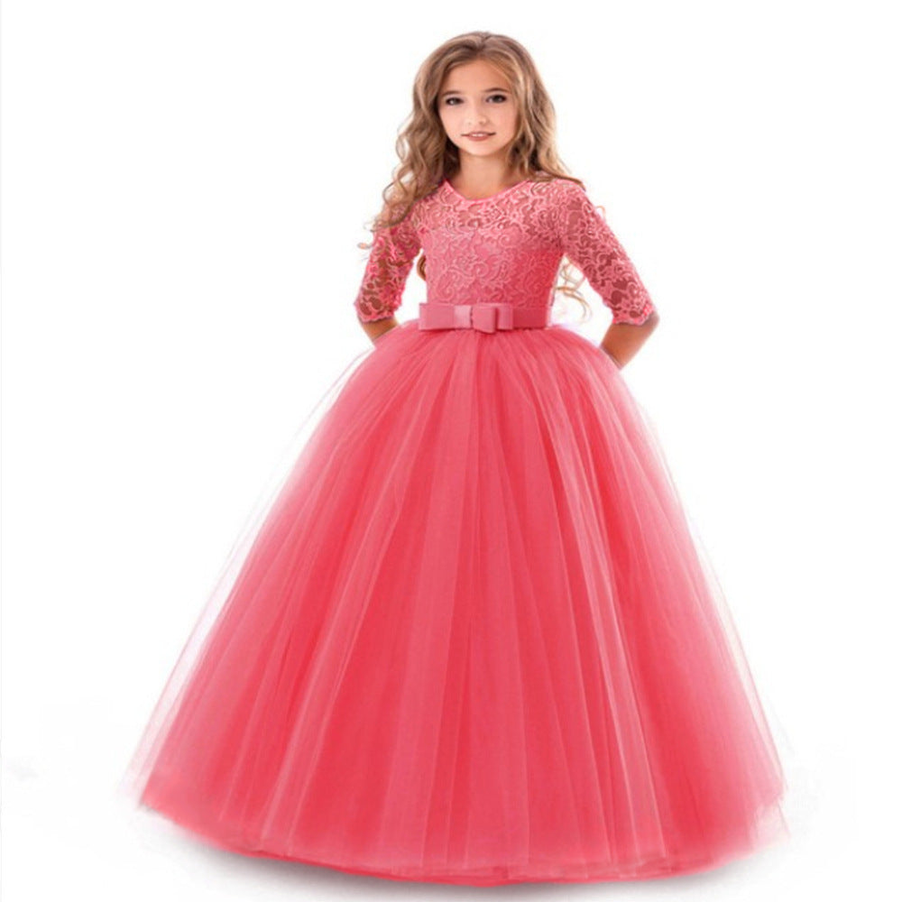 Bow puffy princess dress