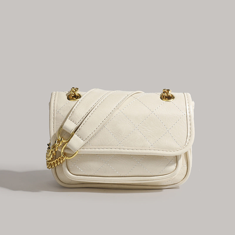 Retro Mailman Bag – Diamond Chain Design Women's Bag