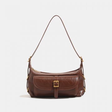 Niche handbag women's 2025 autumn and winter lock Korean version of the new simple commuter shoulder underarm messenger bag women's bag