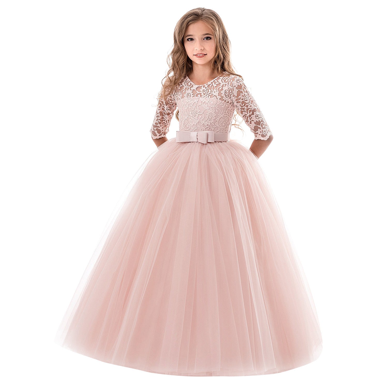 Bow puffy princess dress