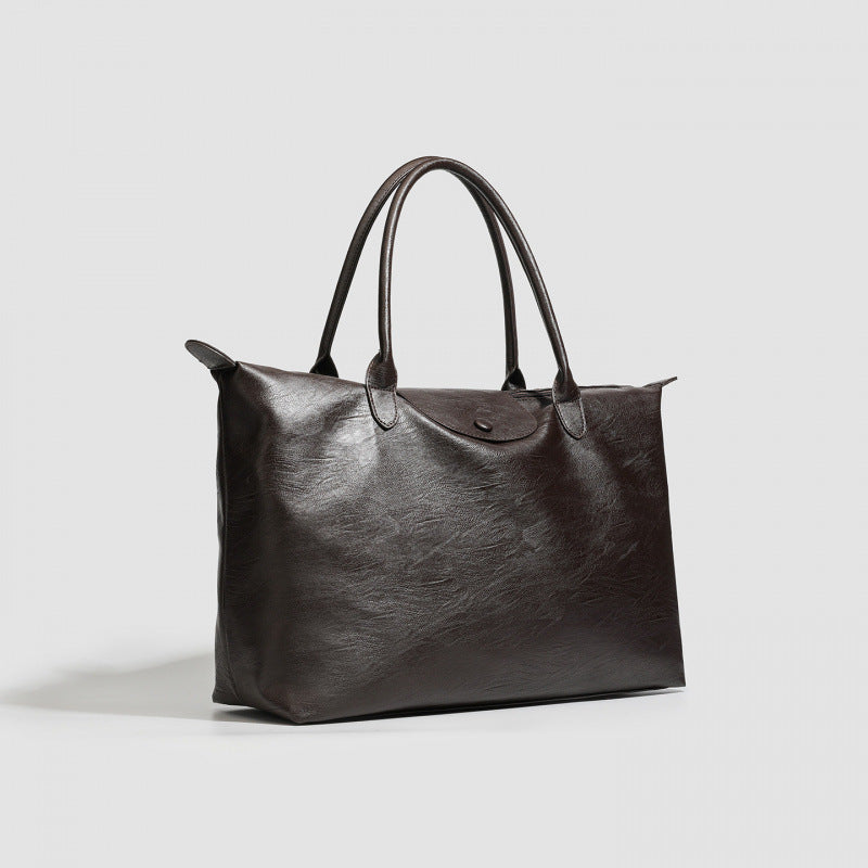 Cross-border large-capacity bag 2025 new women's bag casual versatile messenger bag premium sense portable shoulder tote bag