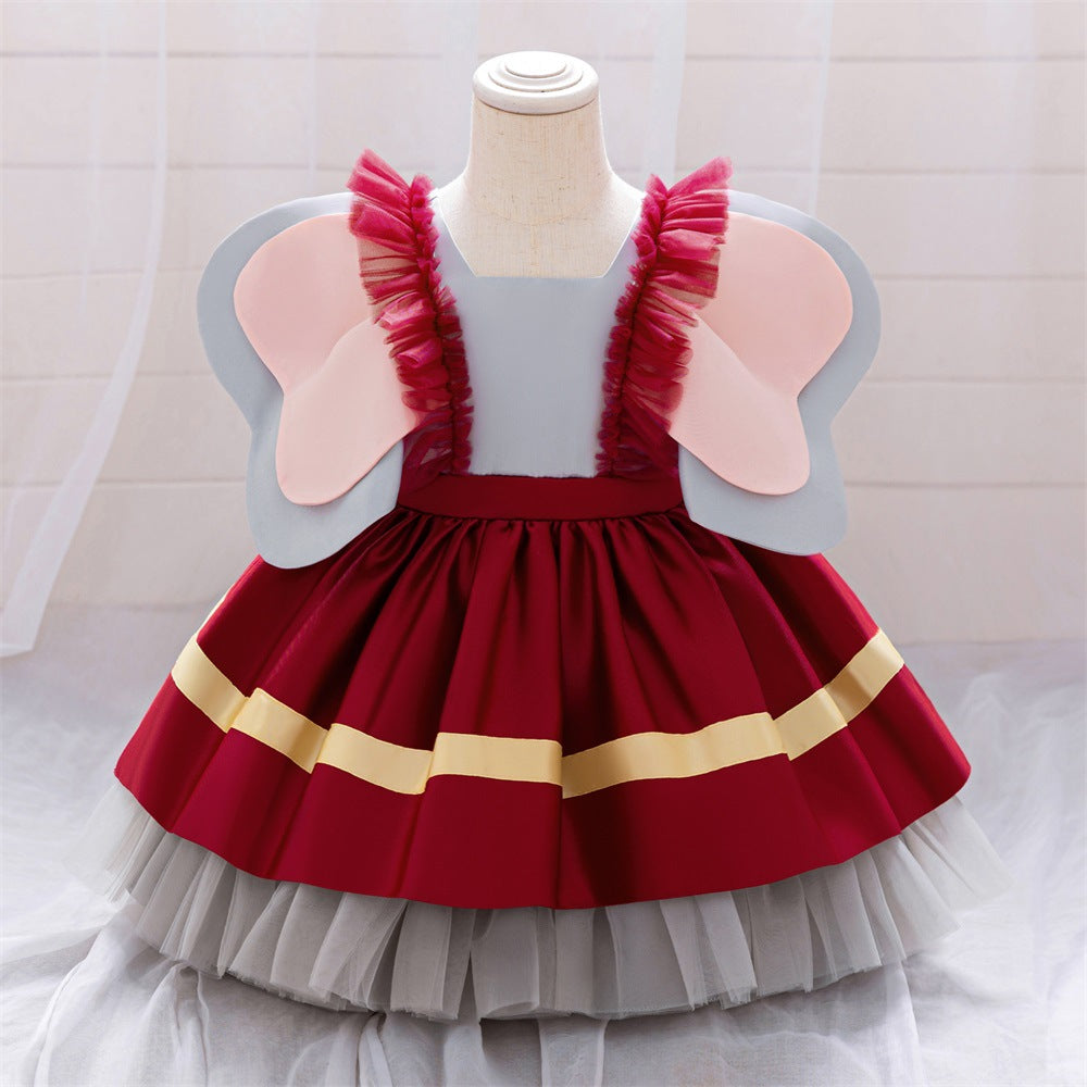 Cross-border infant girl dress cosplay Dumbo splicing lolita princess dress baby dress