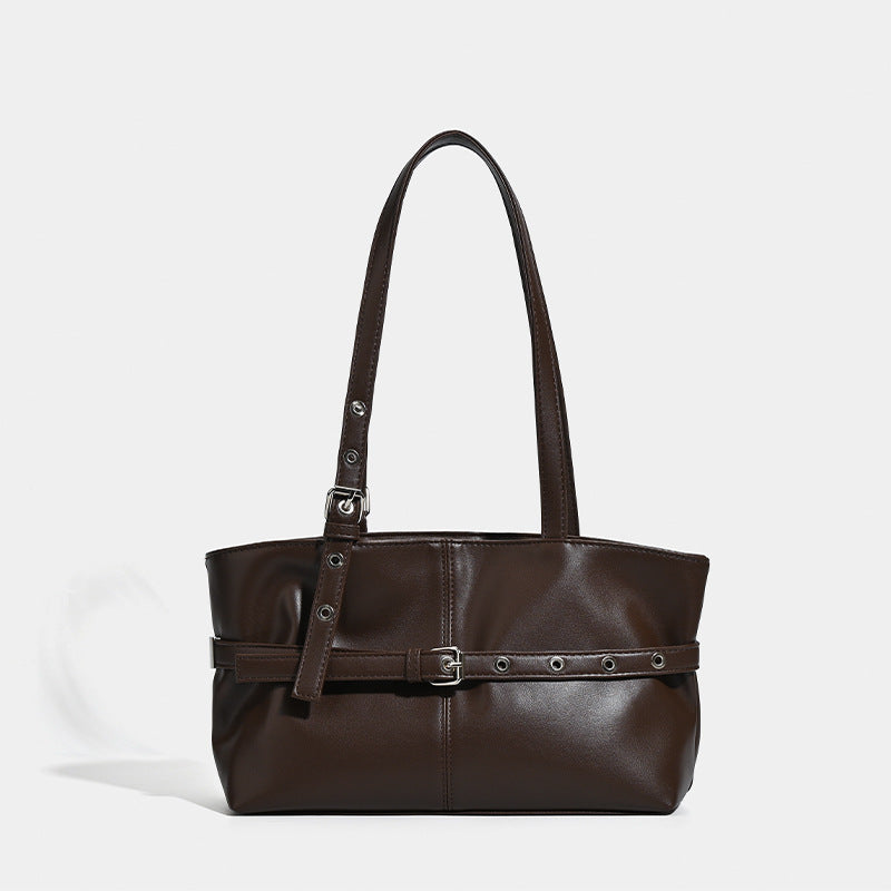 Niche design Korean version armpit bag autumn and winter new large-capacity commuting versatile tote bag locomotive style shoulder bag