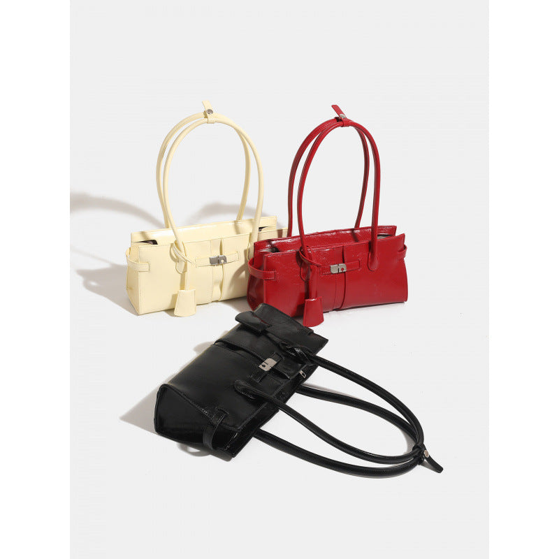 Niche design baguette armpit bag women's 2025 new versatile commuter handbag high-end large-capacity shoulder bag