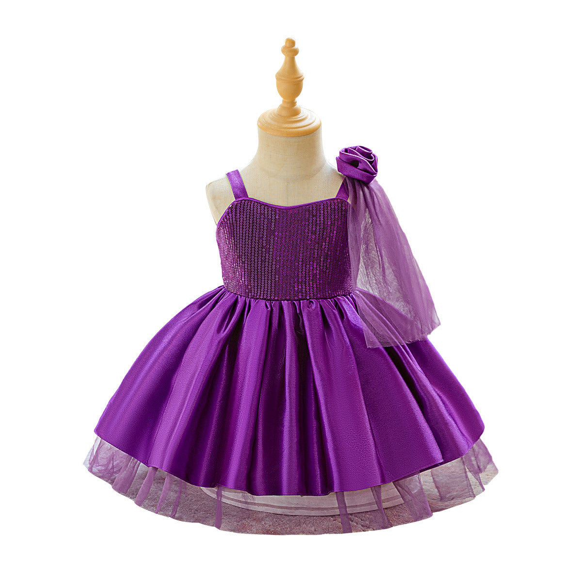 Children's dresses European and American birthday princess skirts catwalk tutu skirts Girls sequined piano performance clothes Evening dresses wholesale