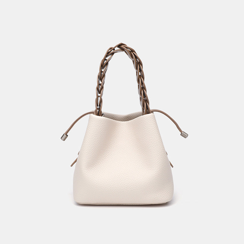 Bucket bag women's 2025 new summer versatile shoulder messenger bag women's niche commuter portable women's bag small