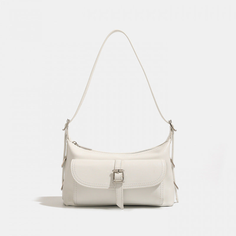 Niche handbag women's 2025 autumn and winter lock Korean version of the new simple commuter shoulder underarm messenger bag women's bag