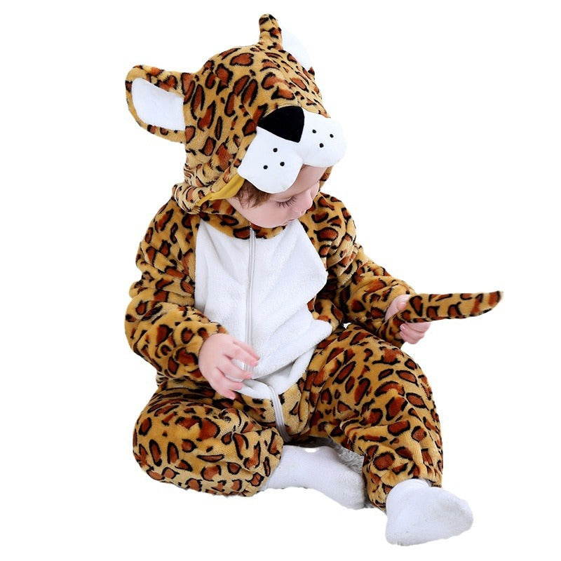 Spring and Autumn new animal-shaped jumpsuit Romper single-layer baby clothes Qile Rabbit wholesale H3360