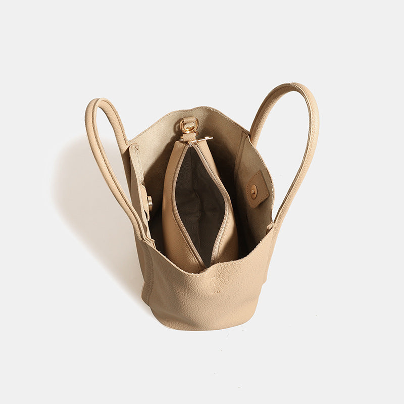 Women's bag 2025 fashion new texture foreign gas mother bag tote bag retro Korean version crossbody shoulder handbag