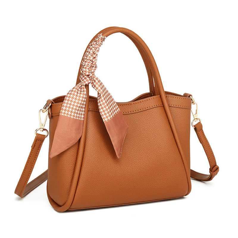 Vegetable basket bucket bag women's foreign trade new high-end sense niche portable shoulder bag versatile large-capacity messenger bag