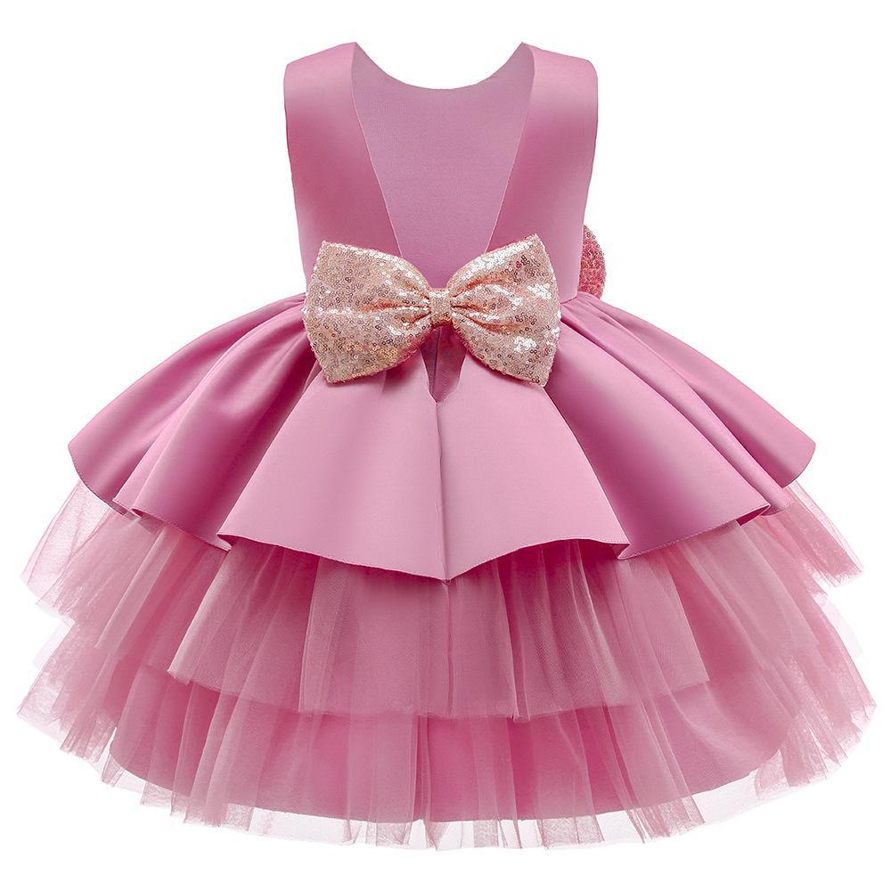 2023 Amazon Sources Children's Dress Princess Dress Girls Baby Fluffy Cake Dress Big Children's Birthday Dress