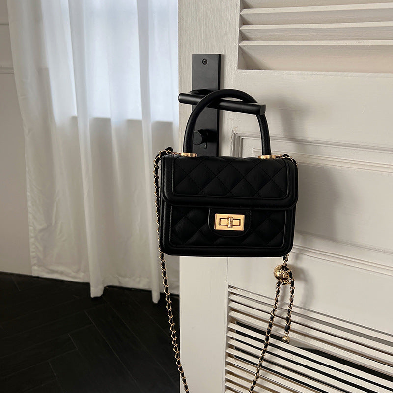 Vintage Rhombus Chain Shoulder & Crossbody Bag