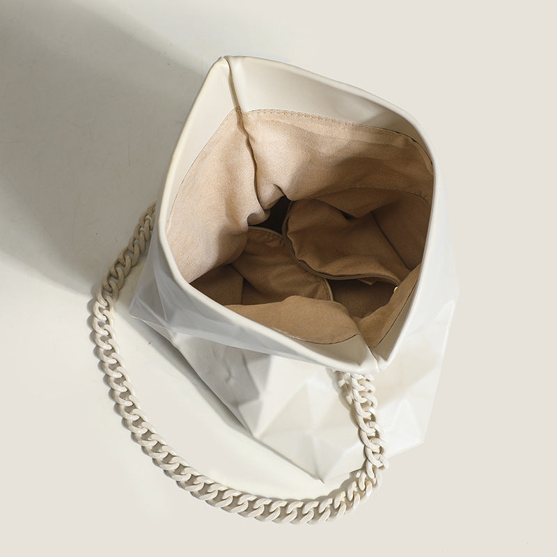 Women's Trendy Geometric Soft Leather Shoulder Bag