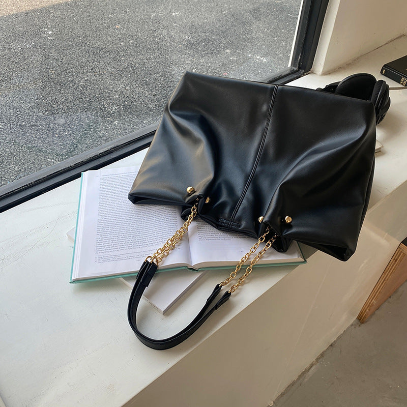 Large-Capacity Versatile Chain Tote Bag