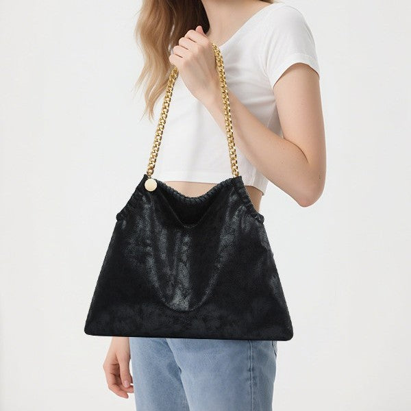 Europe, America 2025 new summer cross-border foreign trade chain bag retro fashion folding women's shoulder bag crossbody bag bag