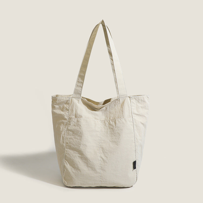 Japanese-Inspired Waterproof Nylon Commuter Tote Bag