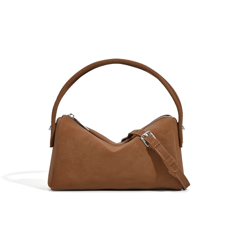 2025 winter new first-layer sheepskin niche handbag sheepskin inner portable casual shoulder messenger women's bag