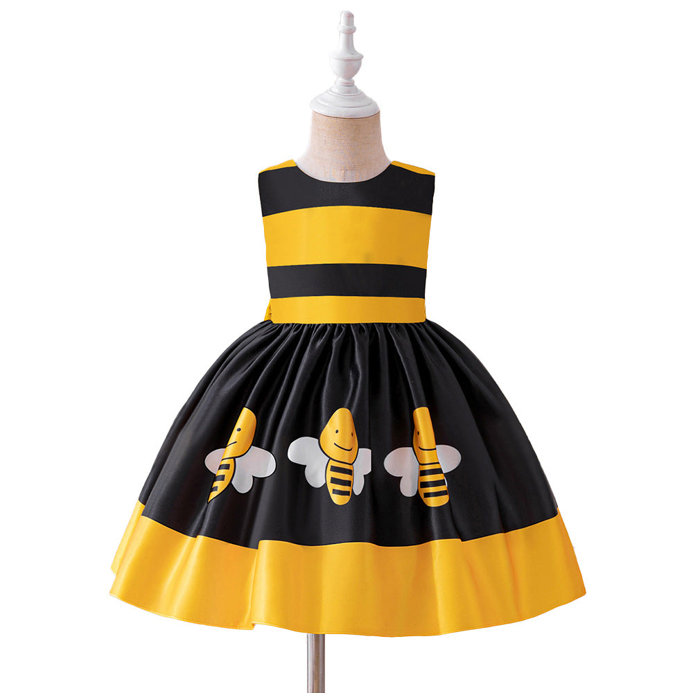 New little bee animal costume halloween children's cosplay costume girls stage performance party dress
