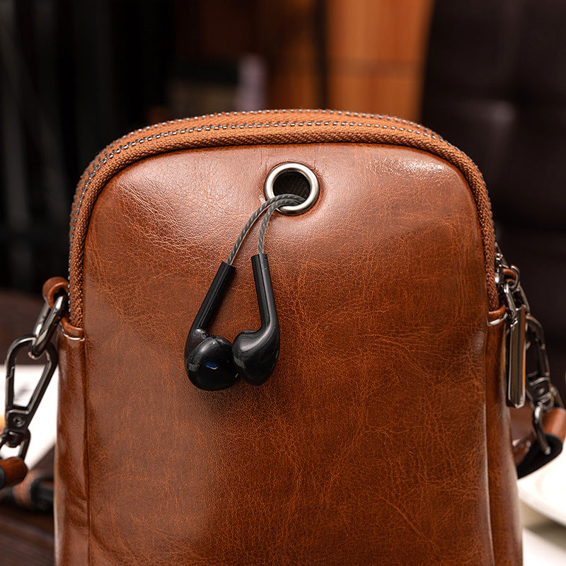 Retro European & American Cross-Body Mobile Phone Bag