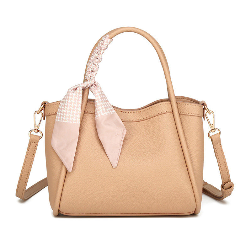 Vegetable basket bucket bag women's foreign trade new high-end sense niche portable shoulder bag versatile large-capacity messenger bag